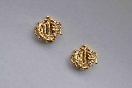 Christian Dior Monogram earrings, 1980`s ca, French